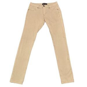 Like An Angel Tan Jeggings Juniors Medium Low Rise Soft Stretch Skinny Pants